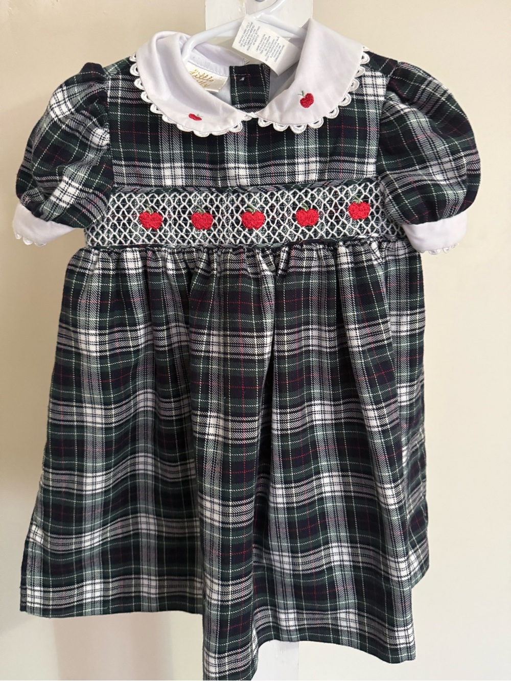 Vintage Little Bitty Smocked Apple Dress